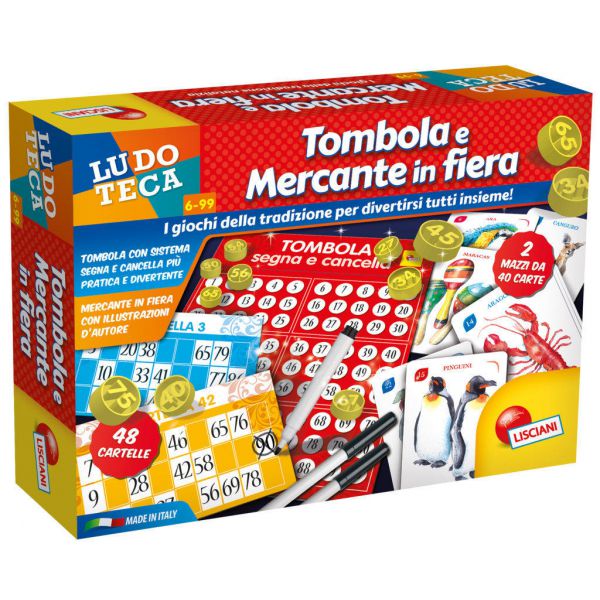 LUDOTECA TOMBOLA MARKS AND CANCEL AND MERCHANT AT THE FAIR